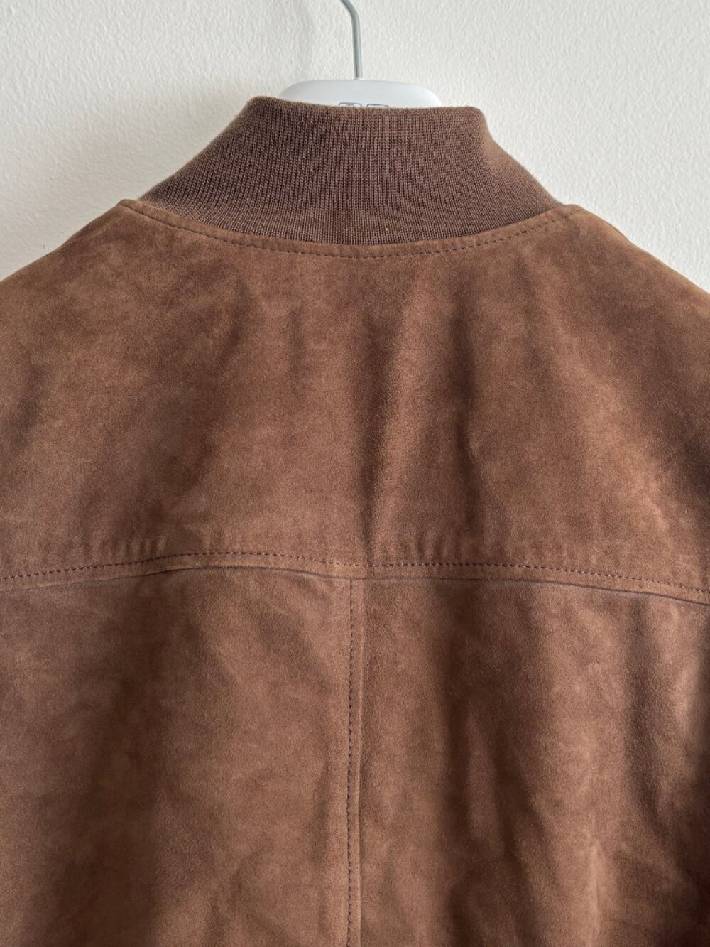 $950 Suitsupply Brown Suede Blouson Valstarino Bomber Jacket - Medium - Picture 10 of 11